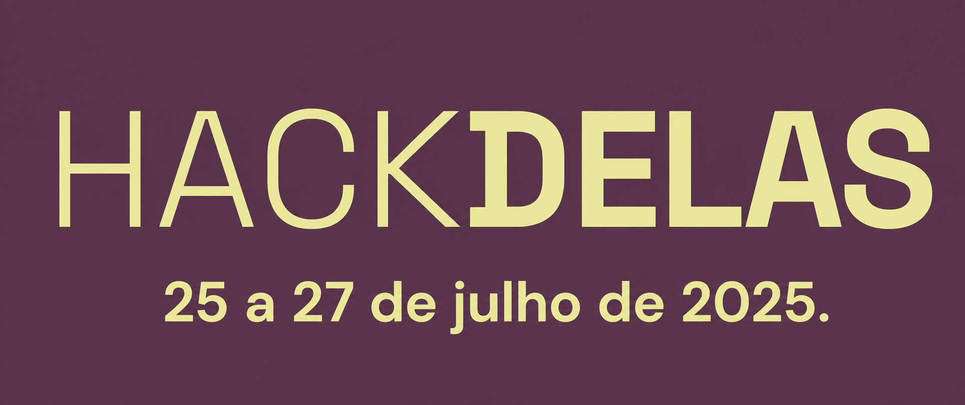 Logo do hackathon HackDelas